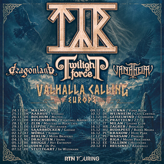 Vanaheim announce European tour and start pre-order for their new album "Roede Voor De Borst" (out: September 4th)