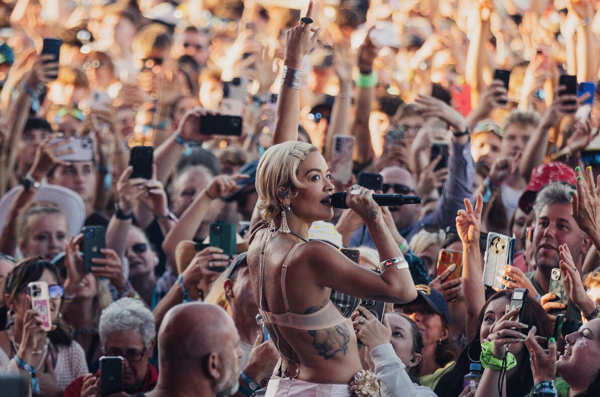 Sky presents Isle of Wight Festival - Day 3 - Calvin Harris, Rita Ora, Teddy Swims, Sex Pistols with Frank Carter