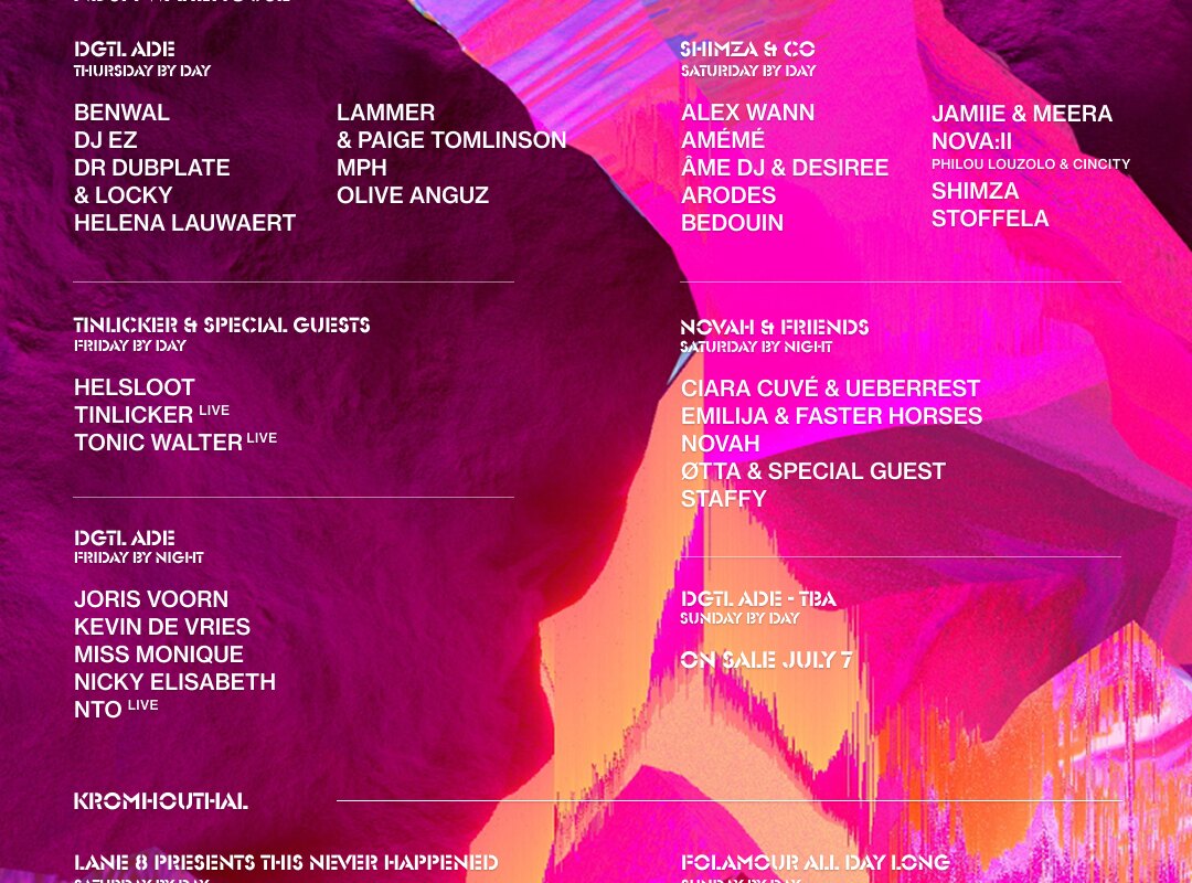 DGTL returns to Amsterdam Dance Event with a program spanning eight shows across two locations
