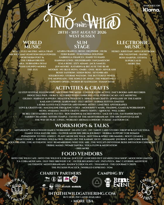 Into The Wild Festival Celebrates Twelve Years Of Music, Nature & Creativity This August