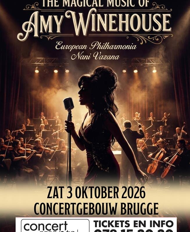 15 jaar na het overlijden van Amy Winehouse brengt European Philharmonia groots symfonisch eerbetoon in Concertgebouw Brugge