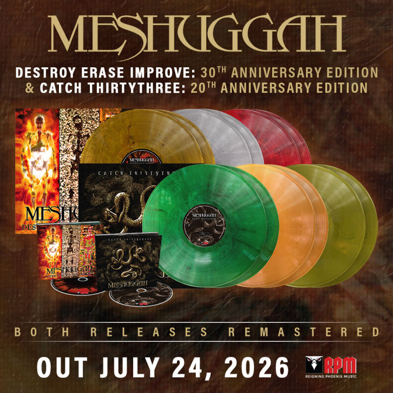 Meshuggah Release Remastered Anniversary Editions of "Destroy Erase Improve" and "Catch Thirtythree"