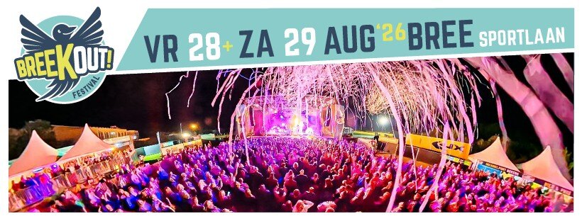 Breekout Festival 2026: The Scabs - Hooverphonic - DI-RECT & veel meer