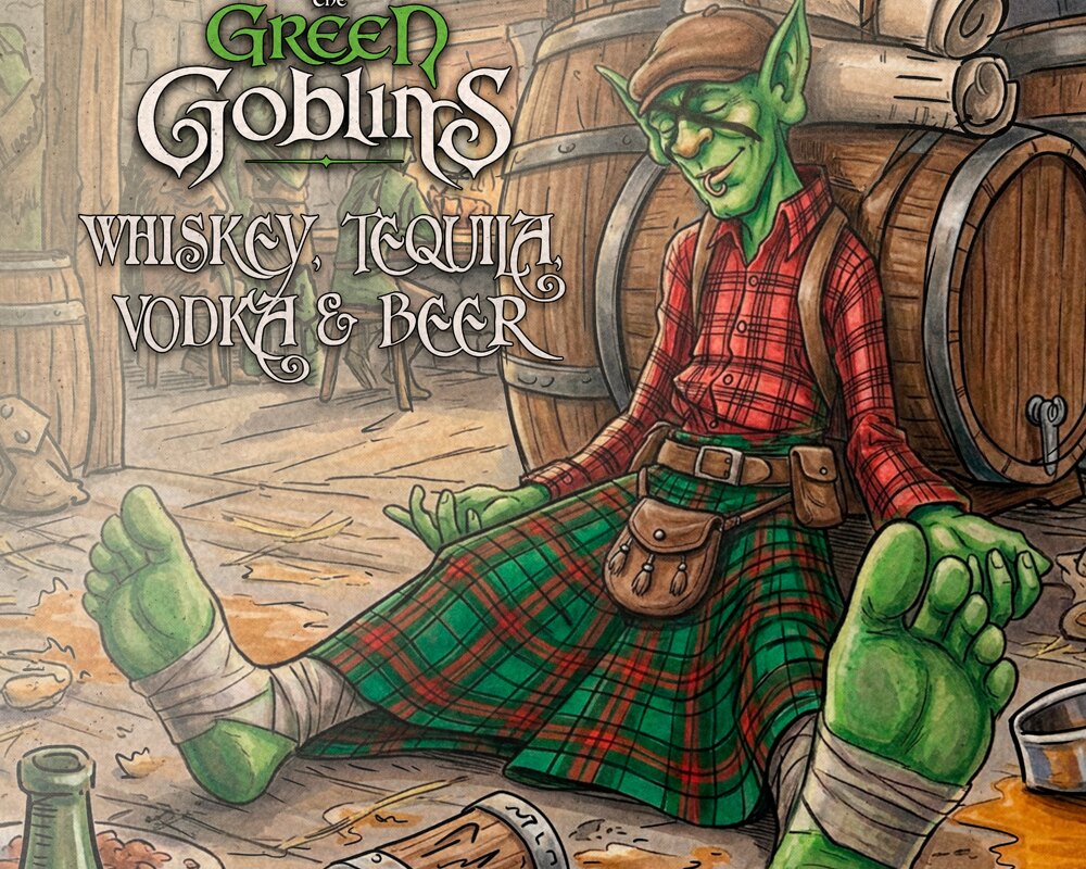 The Green Goblins release new single and video ‘Whiskey, Tequila, Vodka & Beer’
