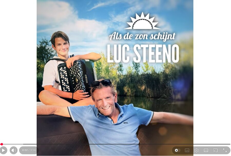 Luc Steeno lanceert nieuwe single 'Als De Zon Schijnt'