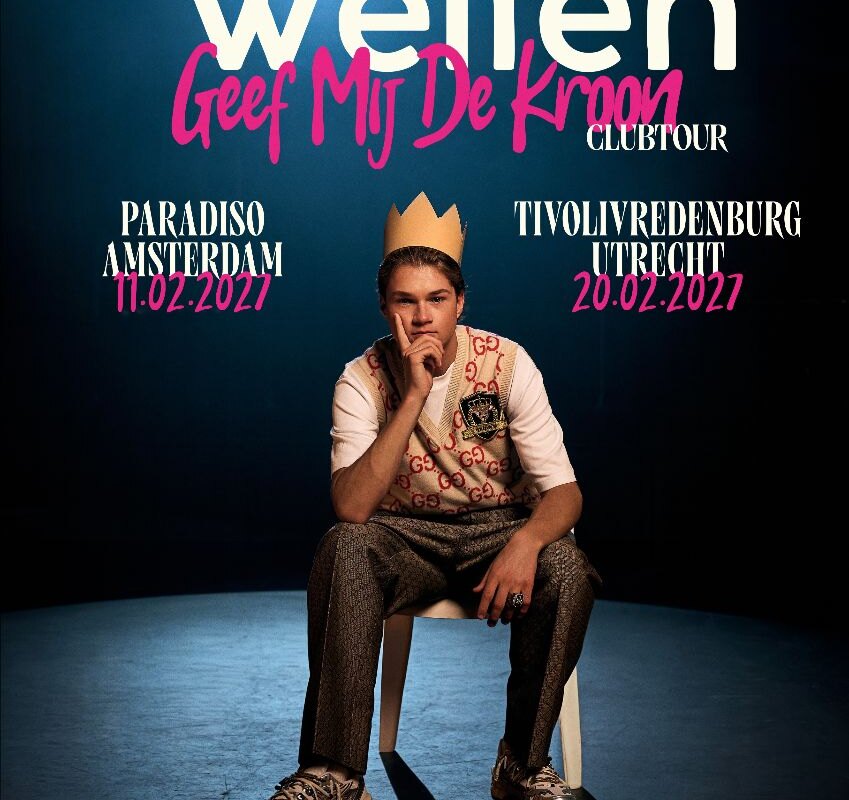 Samuel Welten kondigt eerste eigen tour aan langs Paradiso en TivoliVredenburg