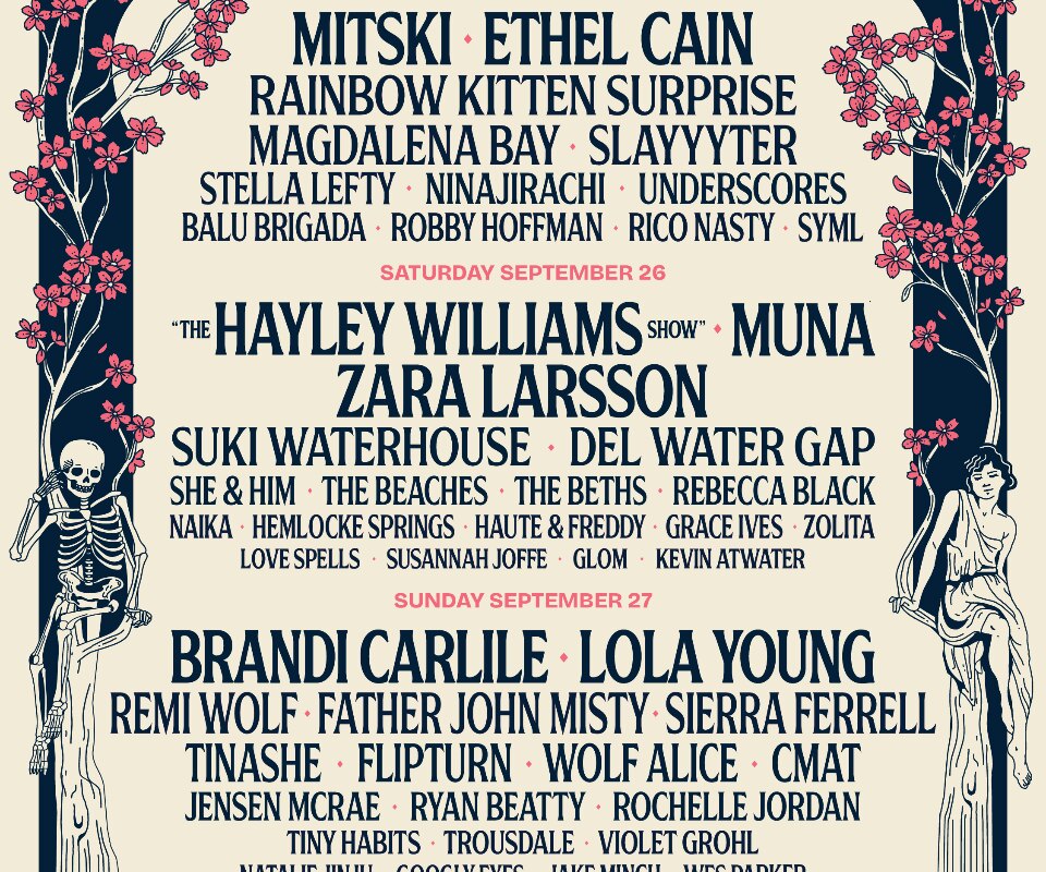 All Things Go DC set times: Mitski, Ethel Cain, Slayyyter, Hayley Williams, MUNA, Zara Larsson, Brani Carlile, Lola Young etc.