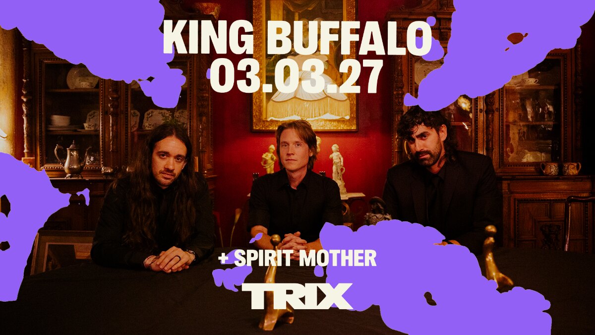 KING BUFFALO speelt op woensdag 3 maart 2027 in Trix