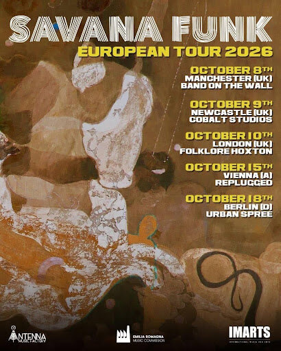 Savana Funk - Italian Fusion Trio Release “Làbas” Single || UK Dates This October