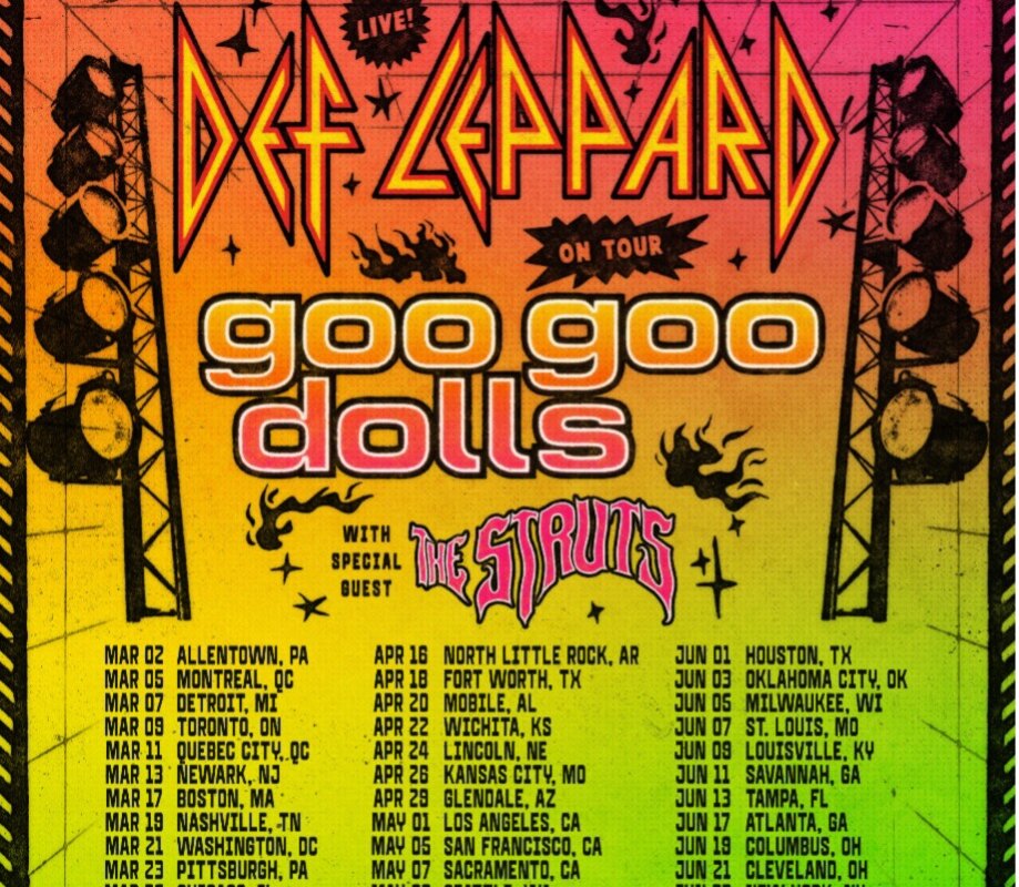 Def Leppard Announce North American Dates In 2027 With Goo Goo Dolls