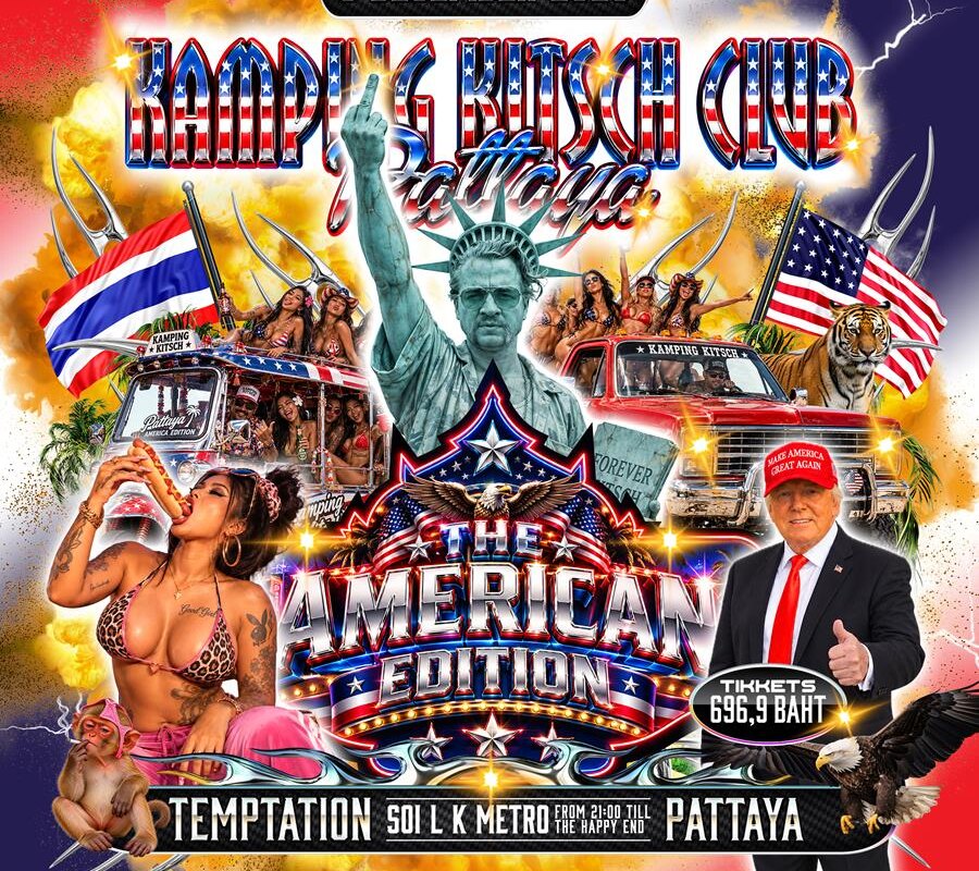 Kamping Kitsch Club trekt opnieuw naar Pattaya: “Amerika was te ver, dus doen we The American Edition gewoon in Thailand”