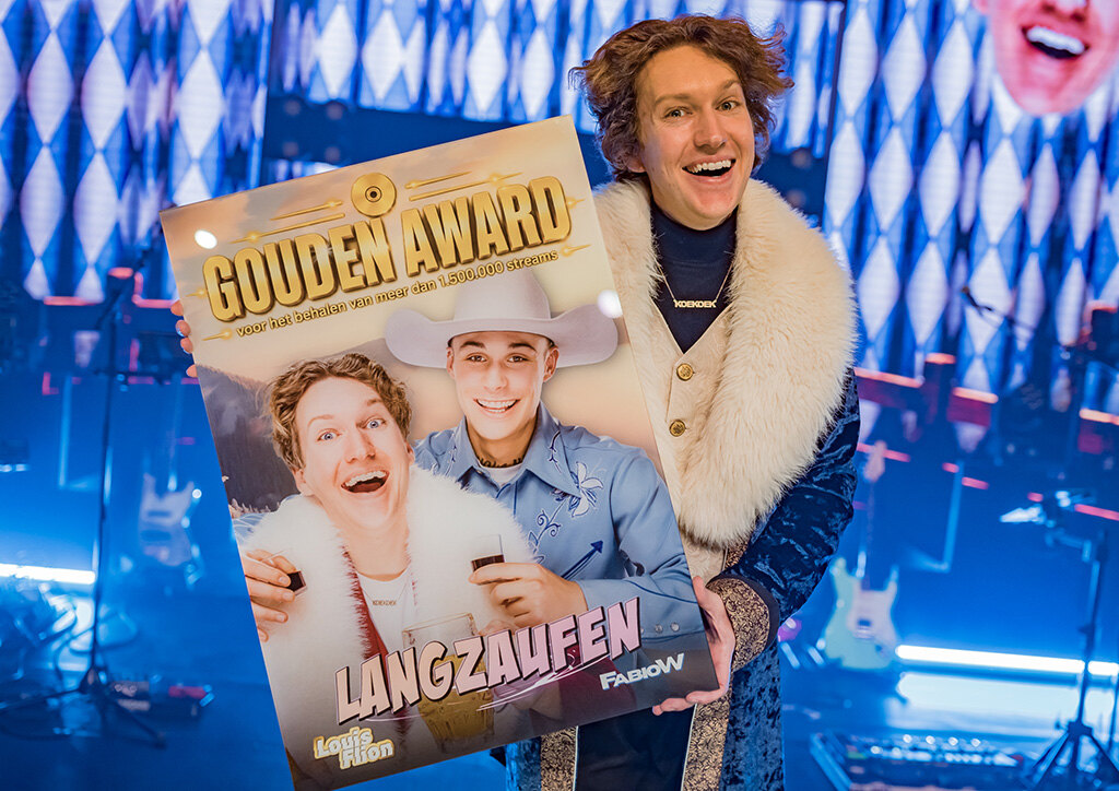 Eerste gouden plaat voor Louis Flion