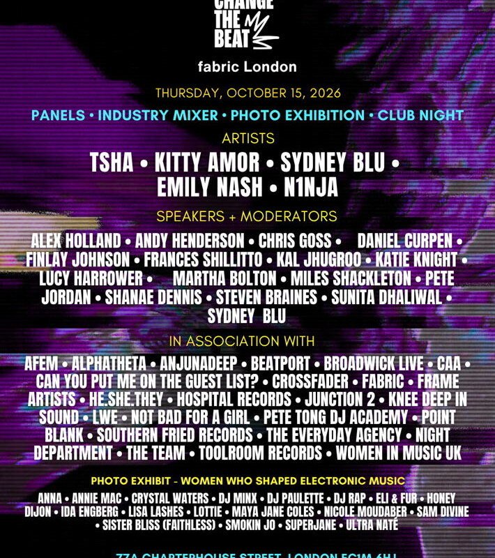 Change the Beat Makes London Debut at fabric With 40+ Music Industry Figures & Brands Across Panels, Networking, Exhibition & Club Night