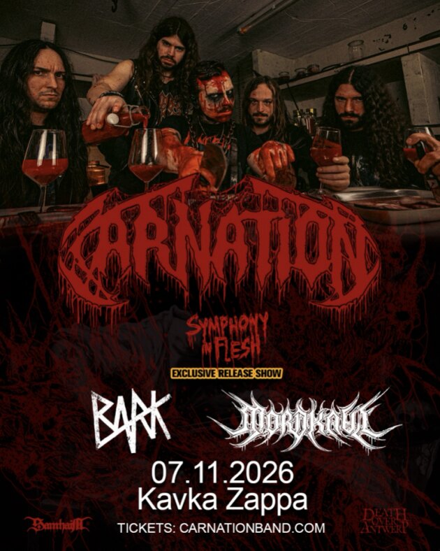 Death metal force Carnation return to their DEATH METAL roots with catchy yet brutal new single "Boundless Pathways"!