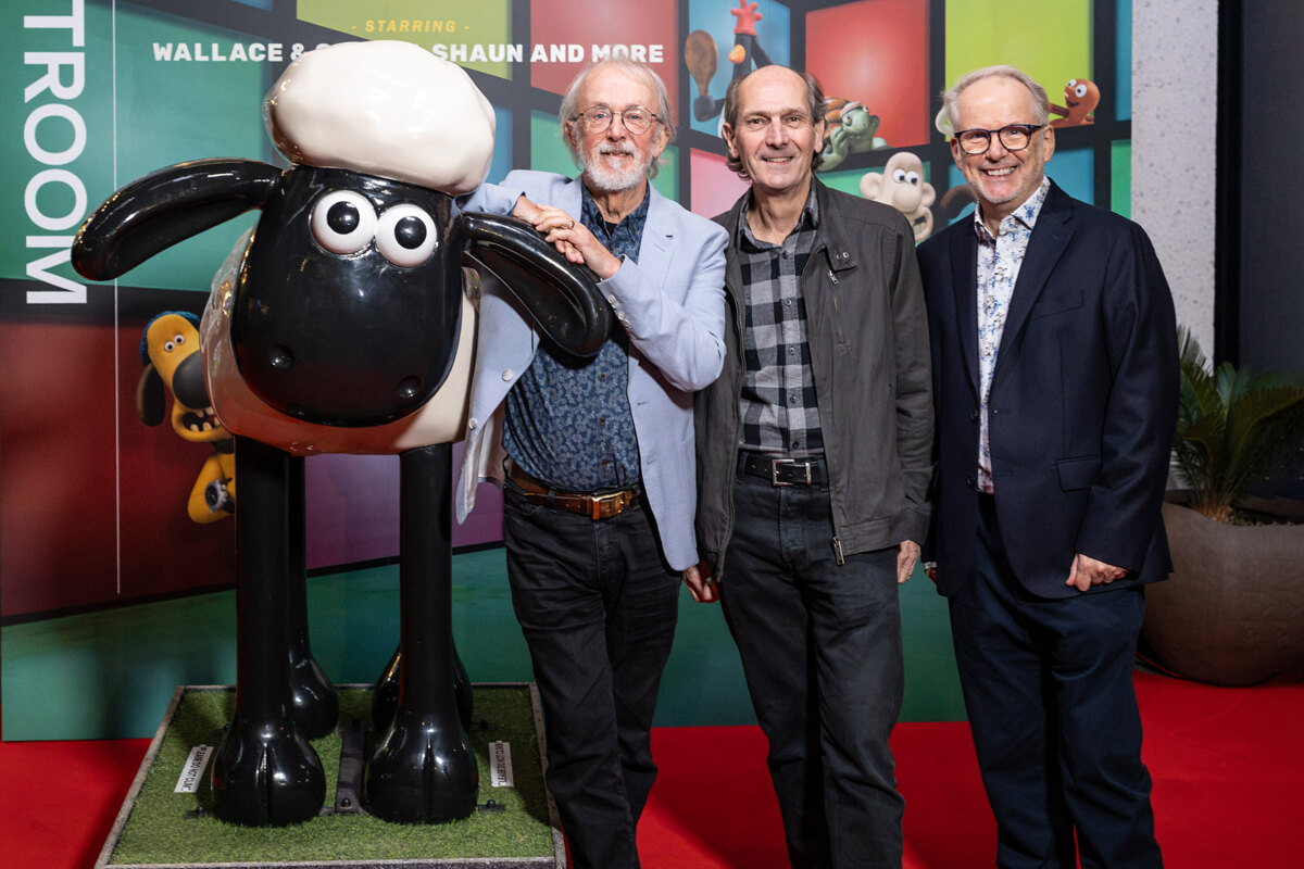 Aardman Animations, featuring iconic characters like Wallace & Gromit, Shaun The Sheep, Morph and Creature Comforts.