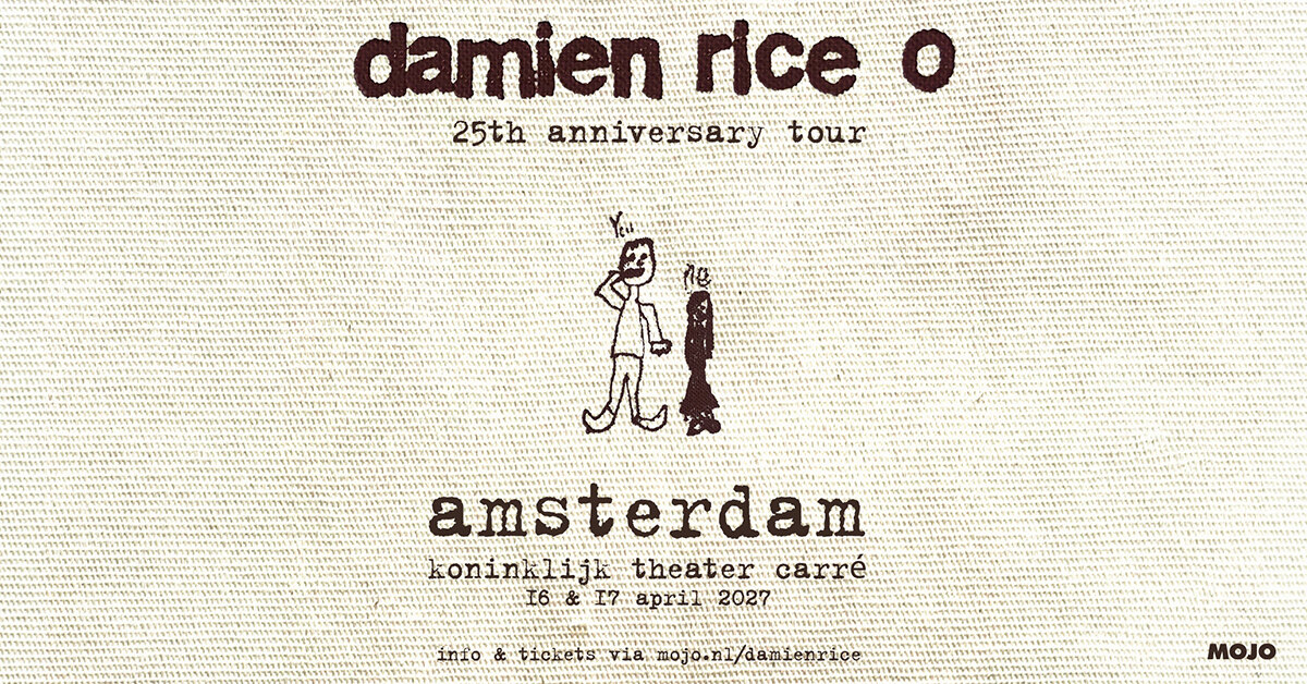 Damien Rice met twee shows naar Carré op 16 & 17 april 2027