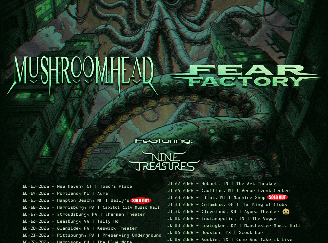 Nine Treasures Announce U.S. Tour with Mushroomhead and Fear Factory!