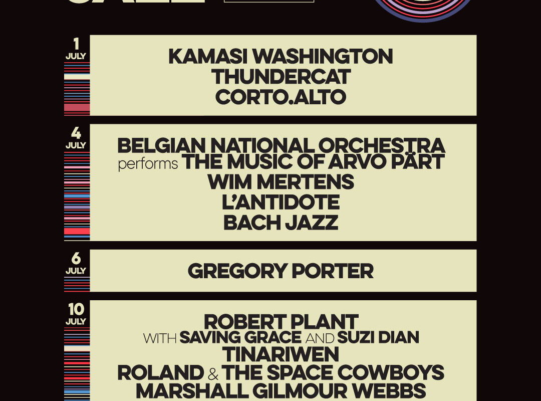 Gent Jazz lost eerste dertien namen voor editie 2027: Thundercat, Gregory Porter, Robert Plant, Kamasi Washington, Tinariwen & meer
