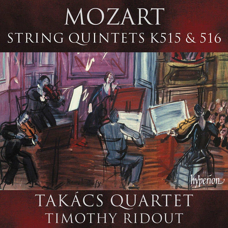 Takács Quartet & Timothy Ridout new album "Mozart: String Quintets K515 & 516"