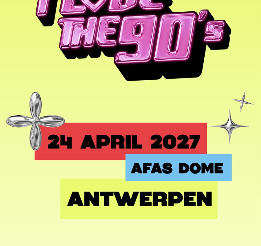 Legendarische 'I love the 90's - The party' trekt voor het eerst naar Antwerpen