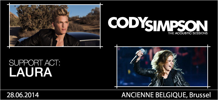Laura support bij Cody Simpson in de Ancienne Belgique