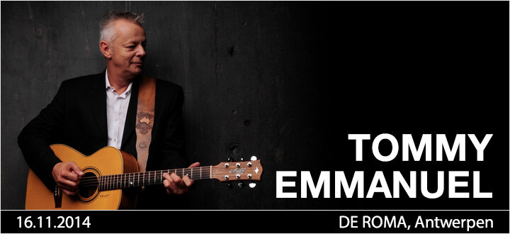 Virtuoze gitarist Tommy Emmanuel op 16 november in De Roma in Antwerpen