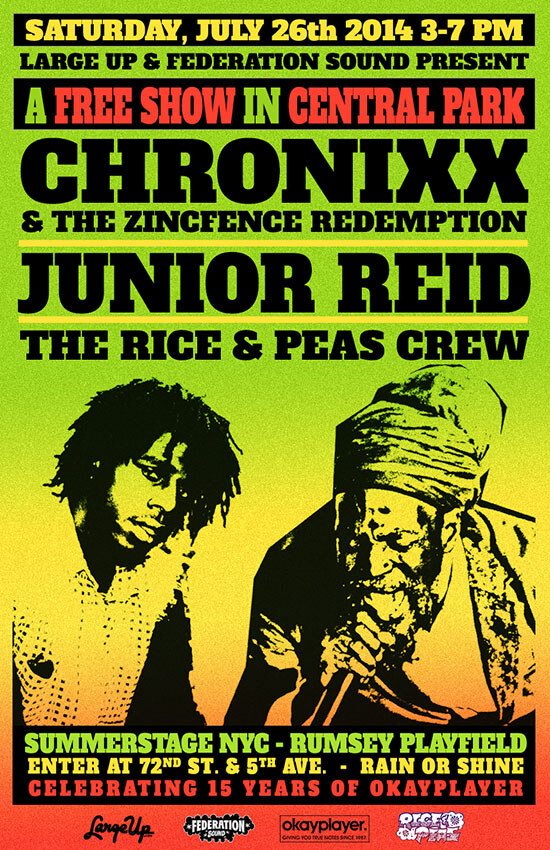 Chronixx Bringing 'Trouble' to Free Show in New York's Central Park