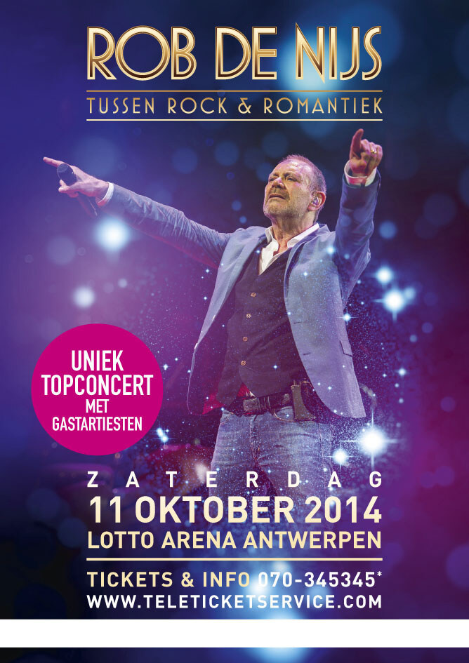 Rob de Nijs strikt Anita Meyer voor concert Lotto Arena