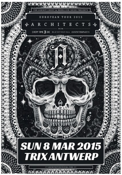 Architects komen naar Trix op 8 maart 2015