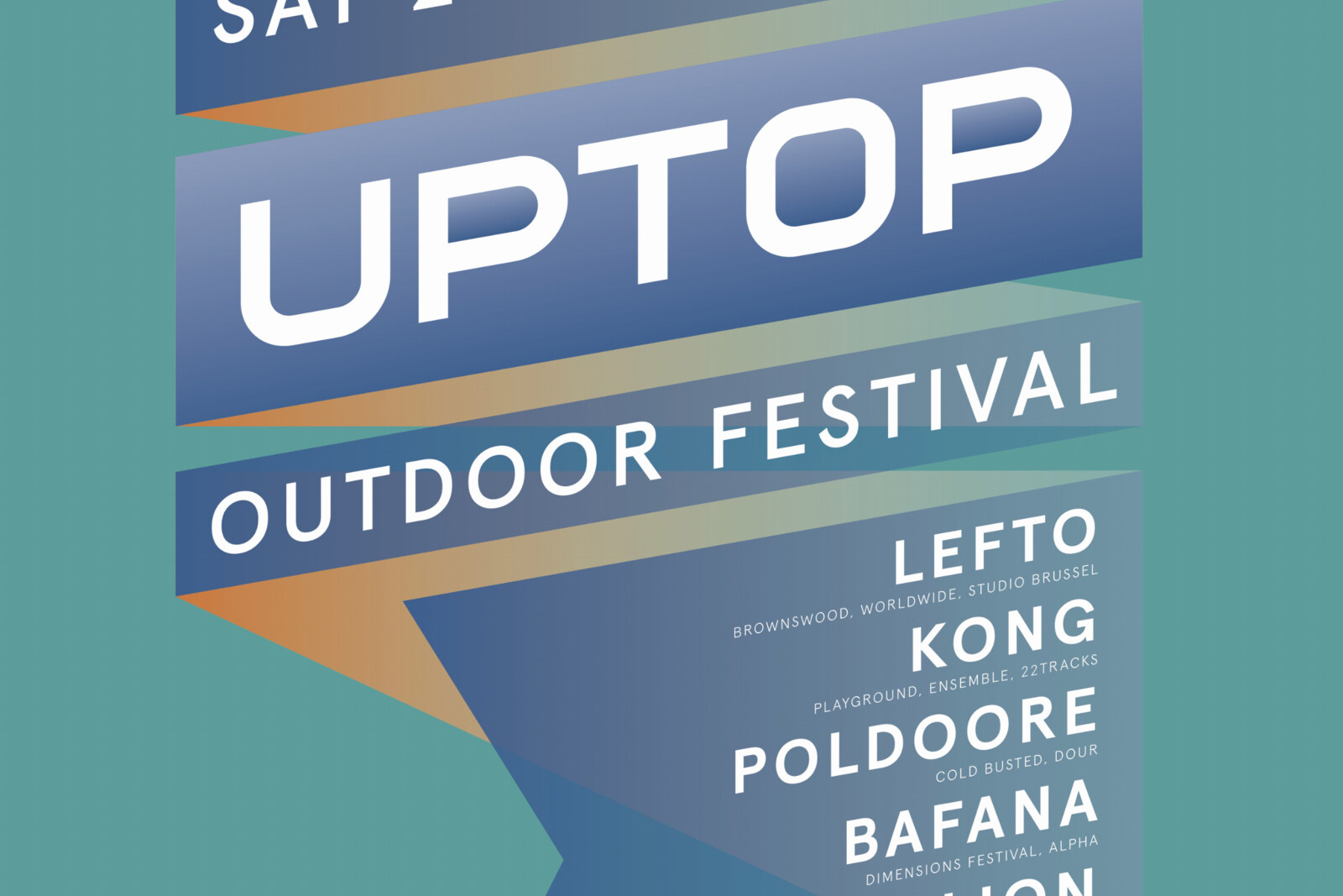 Affiche Uptop Festival is bekend gemaakt