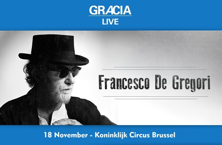Francesco De Gregori op 18 November Koninklijk Circus Brussel