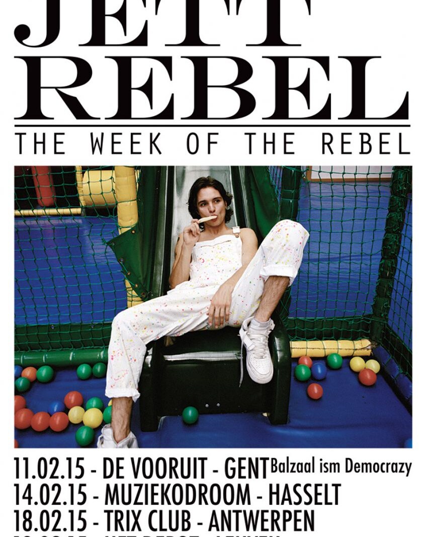  Podiumbeest Jett Rebel stelt Belgische clubtournee en debuutalbum voor