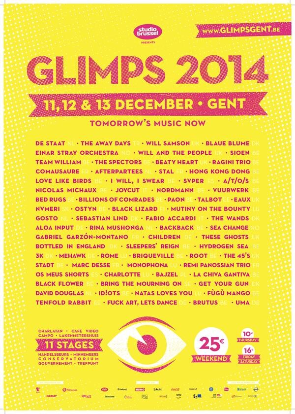 Glimps 2014: Affiche + medewerkers gezocht!
