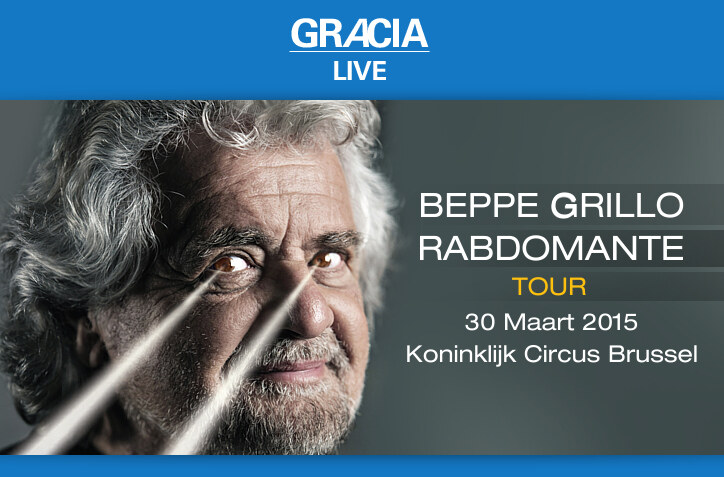 Beppe Grillo "Rabdomante tour" komt naar Koninklijk Circus