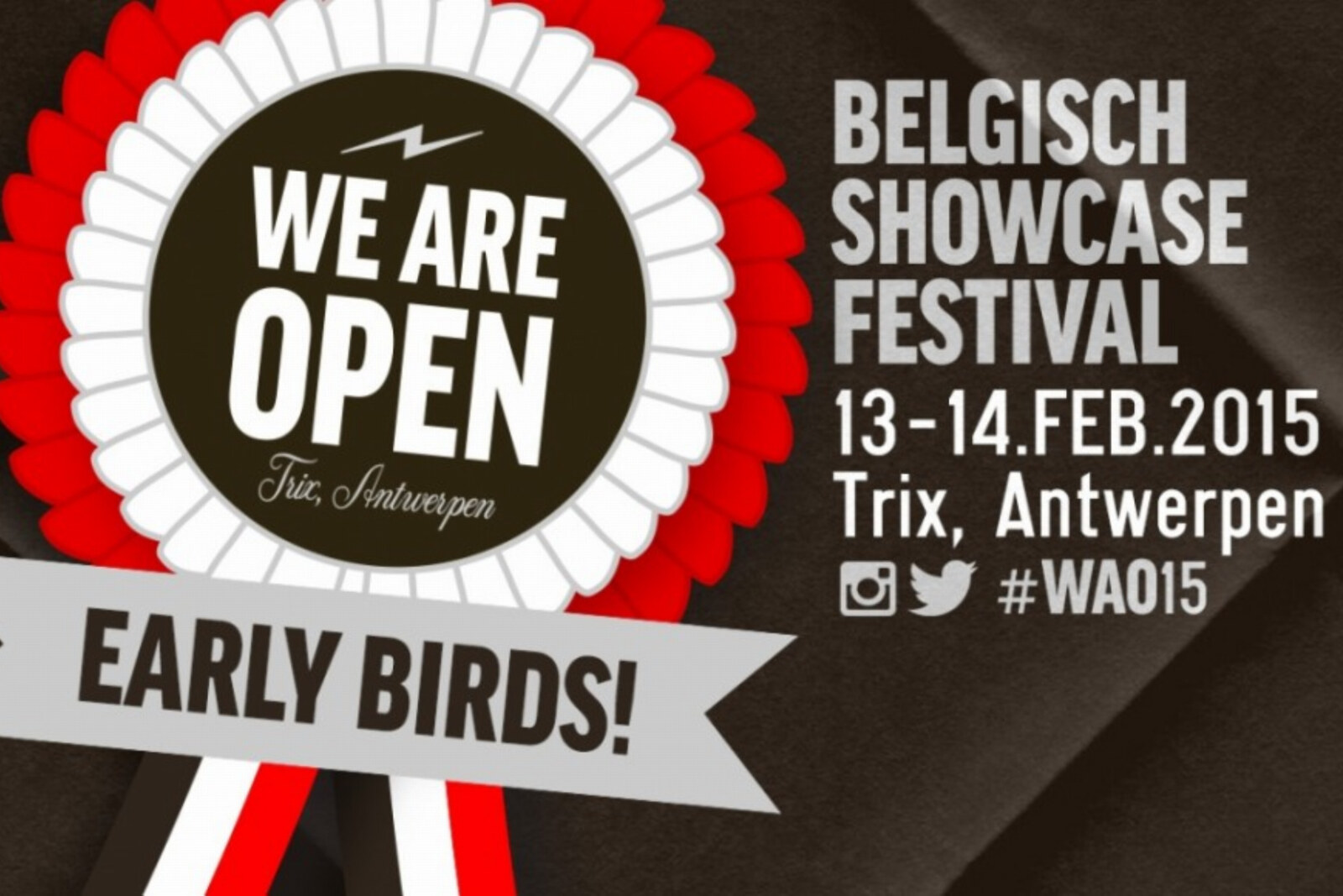 We Are Open lanceert early birds tickets