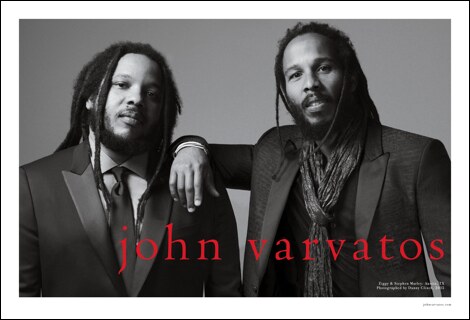 Stephen Marley featured in John Varvatos spring 2015 campaign