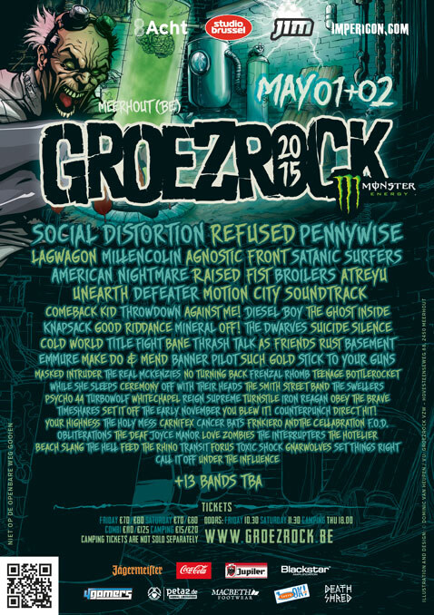 ennywise, Joyce Manor, Motion City Soundtrack and more join Groezrock 2015!