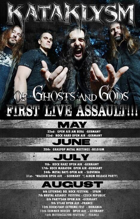 Kataklysm announce album release date & festival shows 2015
