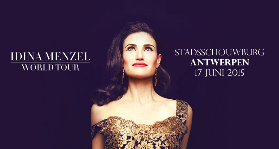 Idina Menzel komt op 17 juni naar de Stadsschouwburg te Antwerpen