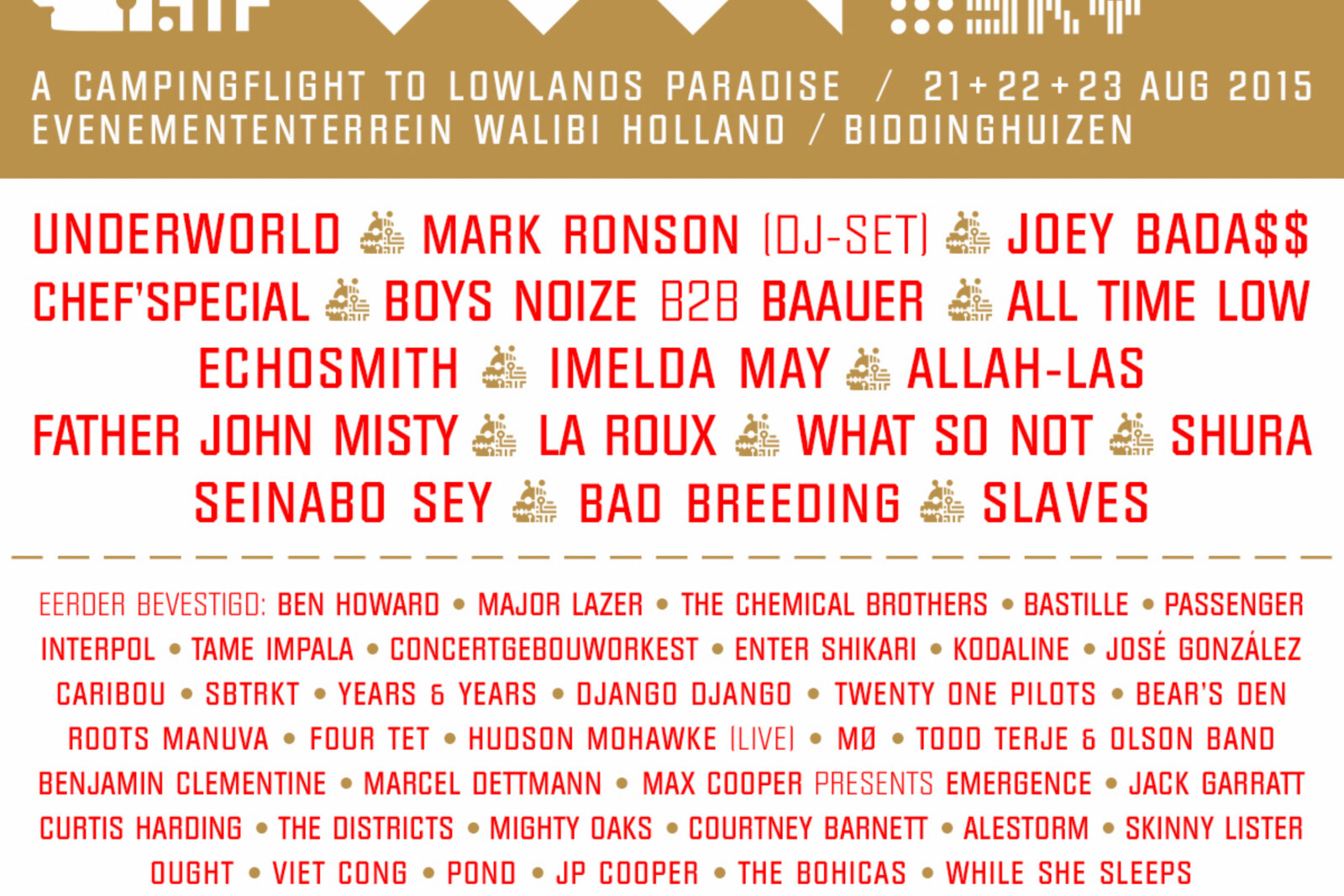 Zestien nieuwe bevestigingen voor Lowlands