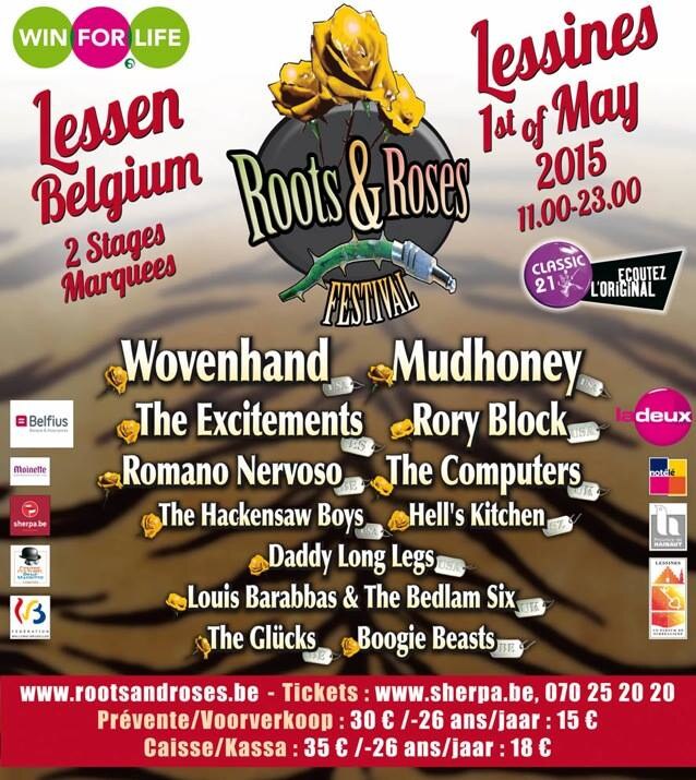 Line Up van het 6e Roots&Roses Festival is bekend