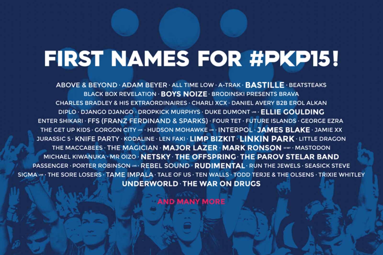 De eerste namen voor Pukkelpop 2015!