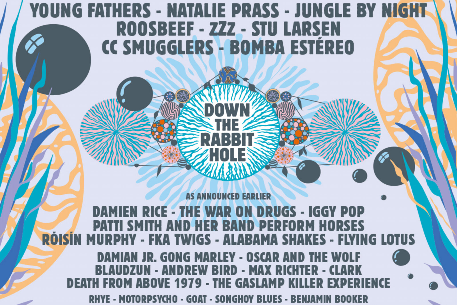 Nieuwe namen voor "Down The Rabbit Hole": Ryan Adams, Seasick Steve, Other Lives, Young Fathers en meer
