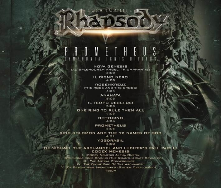 Luca Turilli’s Rhapsody:  first album trailer on "Prometheus, Symphonia Ignis Divinus" revealed