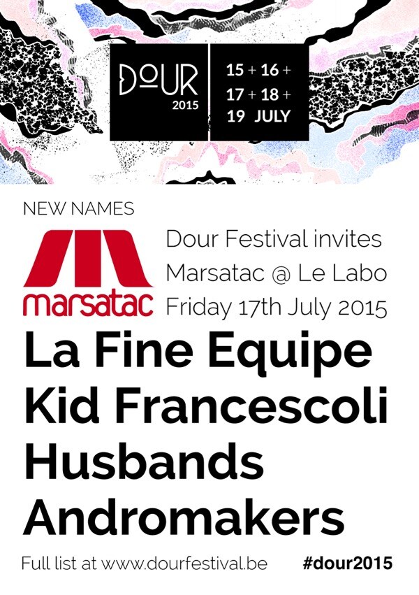 Dour announces new names
