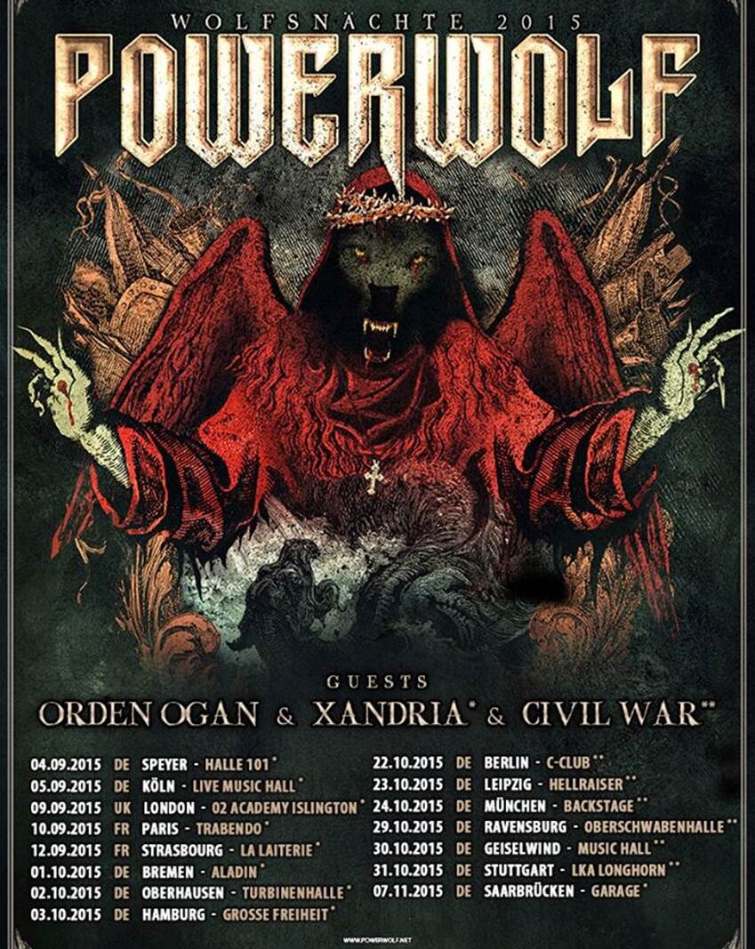 Powerwolf: releases second part of "The road to blessed & possessed" series