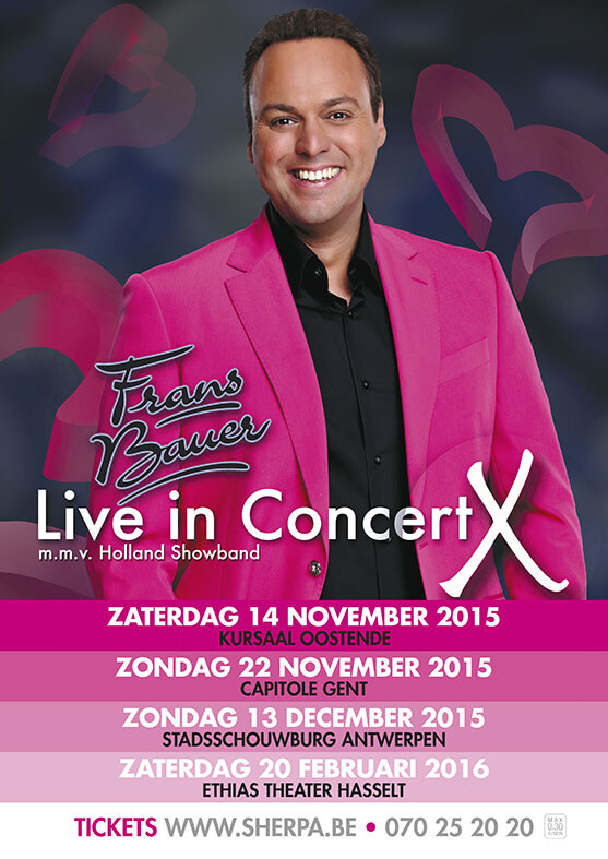 Frans Bauer komt met 10de theatertour 4 keer naar Vlaanderen !