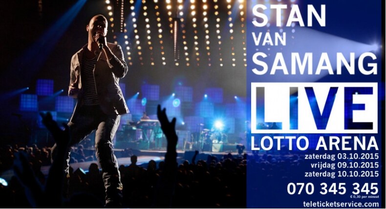 Stan Van Samang kondigt derde show aan in Lotto Arean op zaterdag 3 oktober