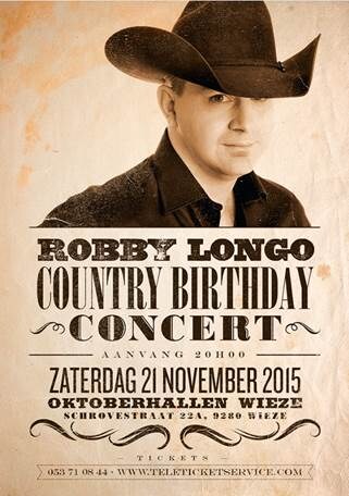 Robby Longo gaat verjaardag vieren met 'Country Birthday Concer