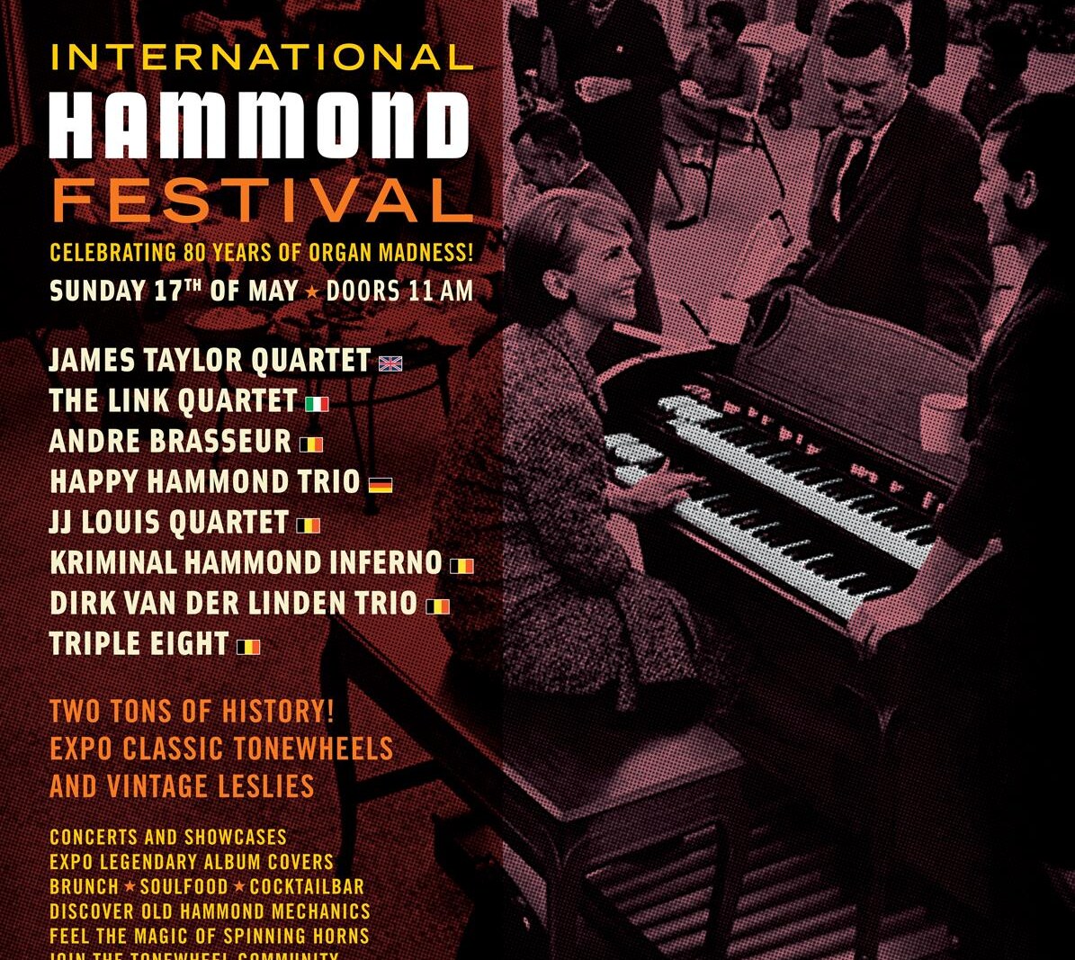 International Hammond Festival viert 80ste verjaardag in De Casino